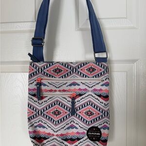 Dakine Women's Geometric Shoulder Bag - Blue and Pink